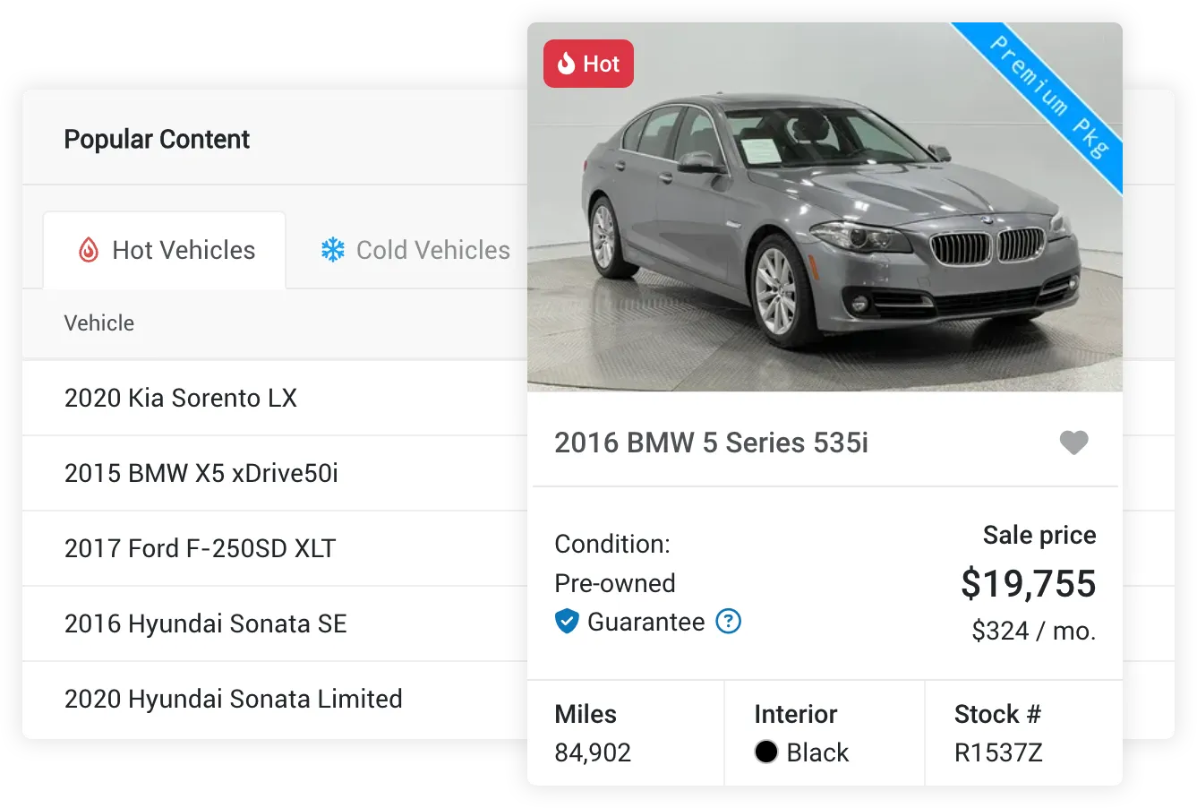 Hot vehicles